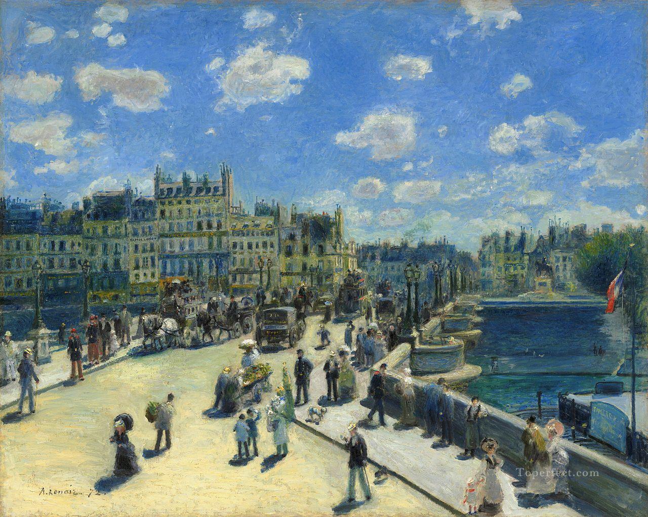 Auguste Renoir Puente Nuevo París Pintura al óleo